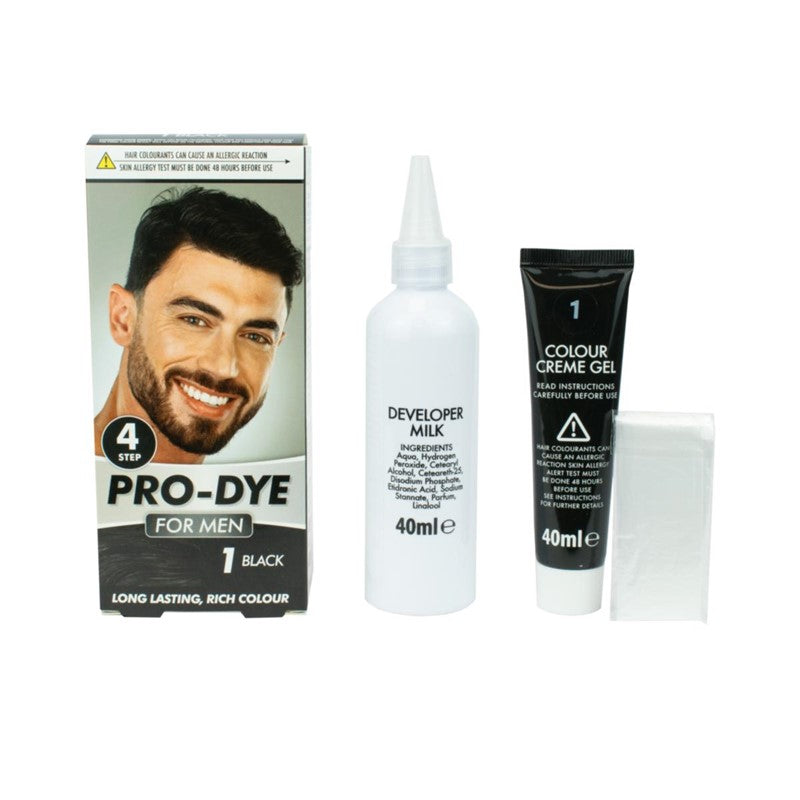 Mens Black Hair Dye No1 LongLasting Color Transformation