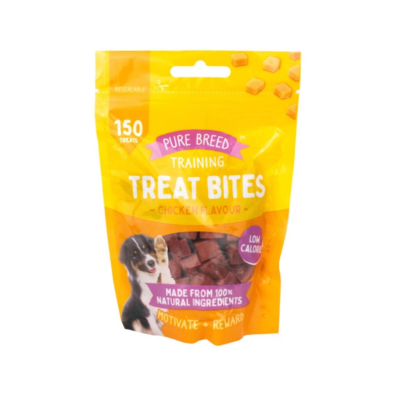 Dry Chicken Cubes Dog Training Treats 100g