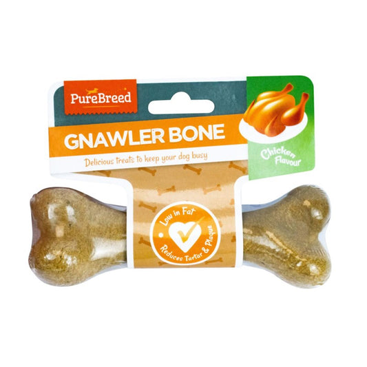 Chicken Gnawler Bone Dog Treats Healthy Chewable Snacks