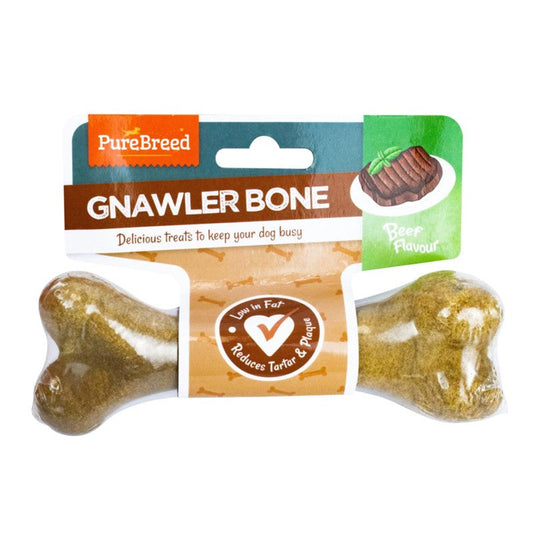 Premium Beef Gnawler Bone Dog Treats 105g