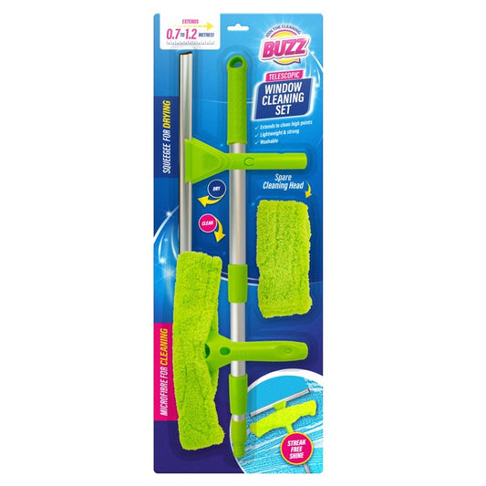 Extendable Telescopic Window Wiper Set