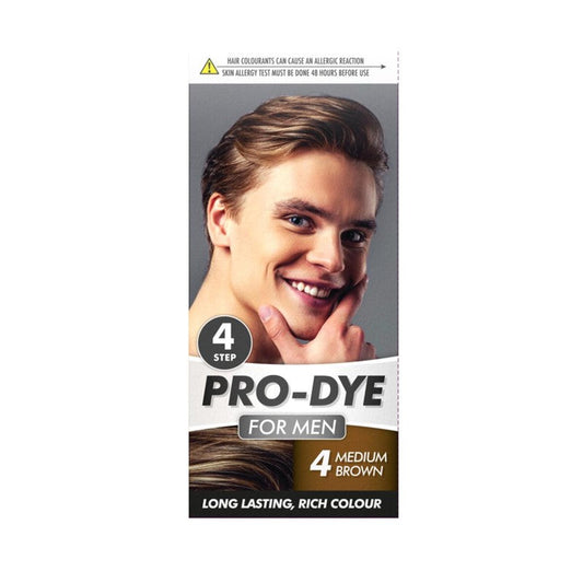 Mens Medium Brown Hair Dye No4 LongLasting Rich Colour