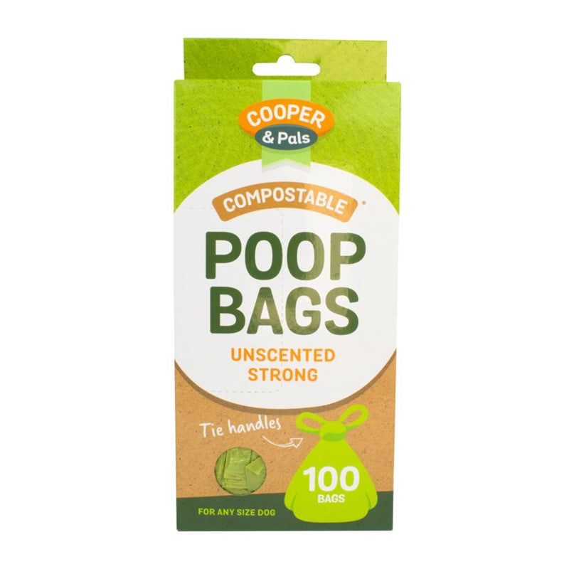 EcoFriendly Compostable Dog Poop Bags Pack of 100 Green Unscented
