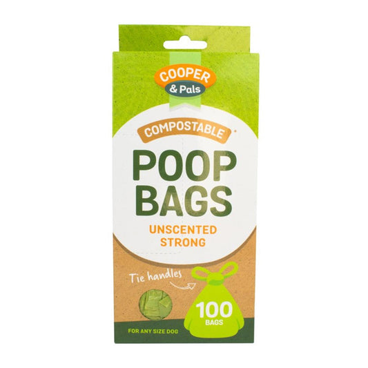 EcoFriendly Compostable Dog Poop Bags Pack of 100 Green Unscented