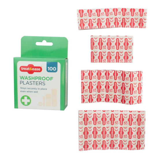 100 Washproof Plasters First Aid Pack