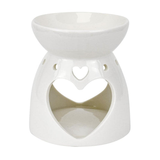 Heartshaped Large Ceramic Wax Melt and Oil Burner