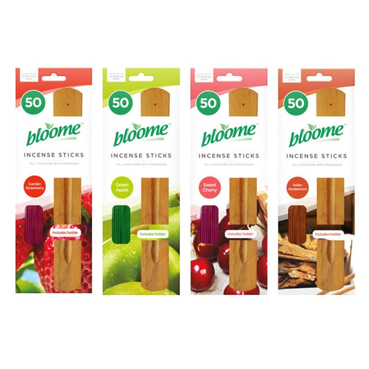 50Pack Assorted Fragrance Incense Sticks with Holder