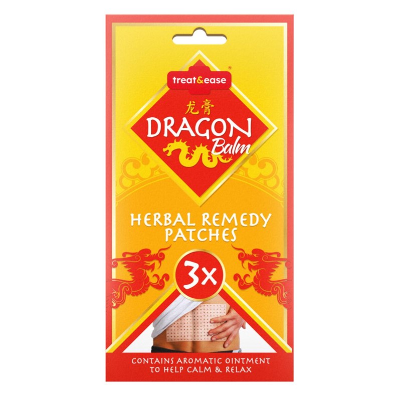 Dragon Balm Herbal Remedy Patches Pack of 3