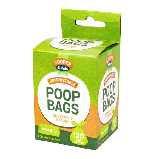 EcoFriendly Pet Dog Compostable Poop Bag Rolls Pack of 120