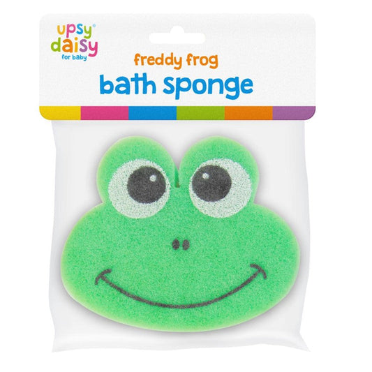 Freddy Frog Bath Sponge for Kids Fun Colorful Design