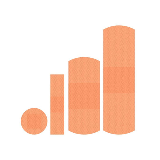 100Pack Fabric Plasters First Aid Adhesive Bandages