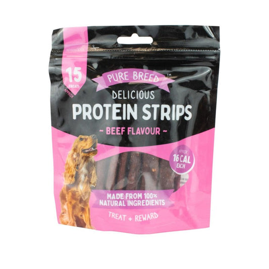 Delicious Healthy Beef Protein Strips for Dogs 150g Pack