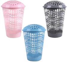Durable Plastic Laundry Hamper with Lid