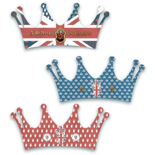Vintage Style Paper Crowns Pack of 6 Perfect for Parties Events