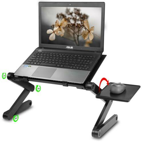 Adjustable Folding Laptop Stand Riser Tray Desk Portable Ergonomic Design