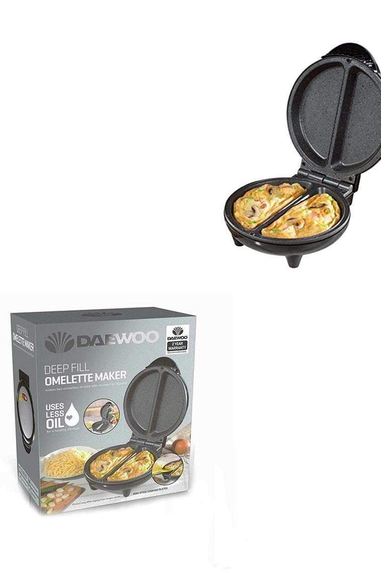 Daewoo Non Stick Deep Fill Omelette Maker 750W Perfect Breakfast Companion