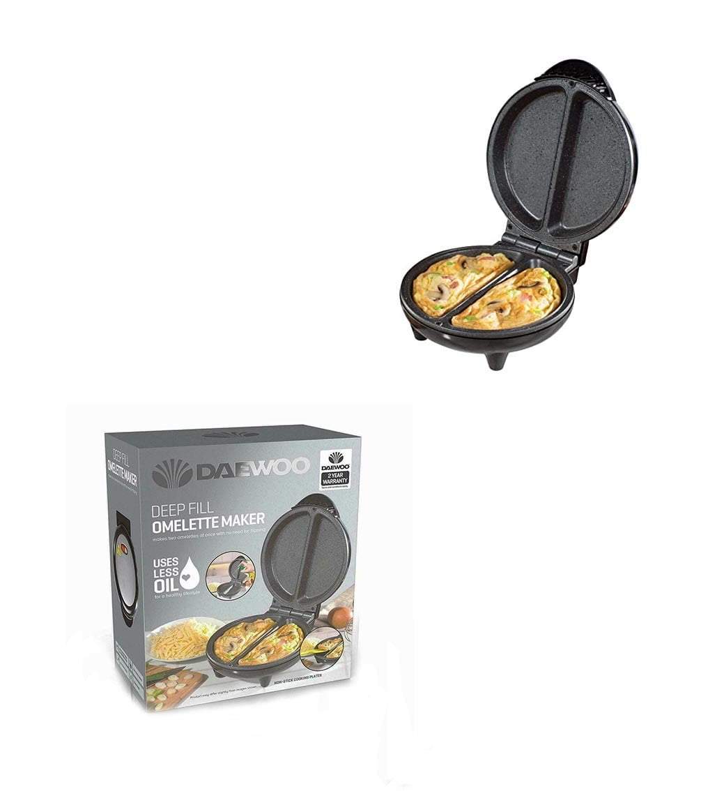 Daewoo Non Stick Deep Fill Omelette Maker 750W Perfect Breakfast Companion