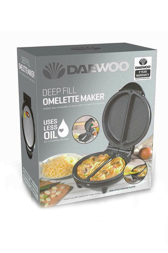 Daewoo Non Stick Deep Fill Omelette Maker 750W Perfect Breakfast Companion