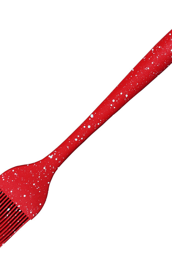 Versatile Silicone Basting Brush Speckled Red 43 x 26 cm