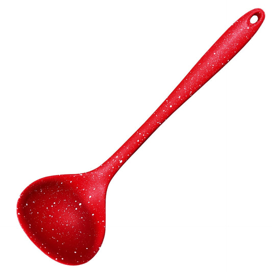 Premium Silicone Ladle in Stylish Speckled Red 85 x 295 cm