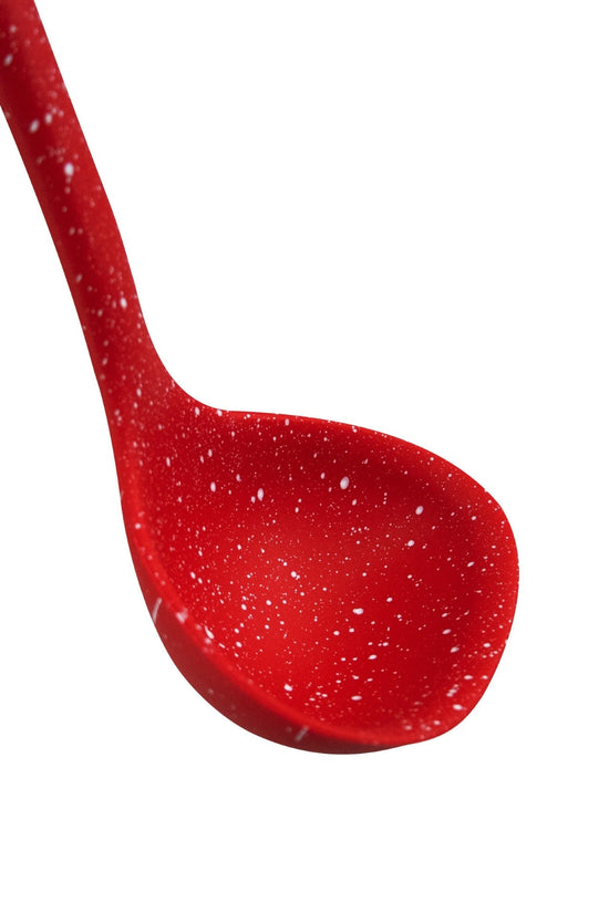 Premium Silicone Ladle in Stylish Speckled Red 85 x 295 cm