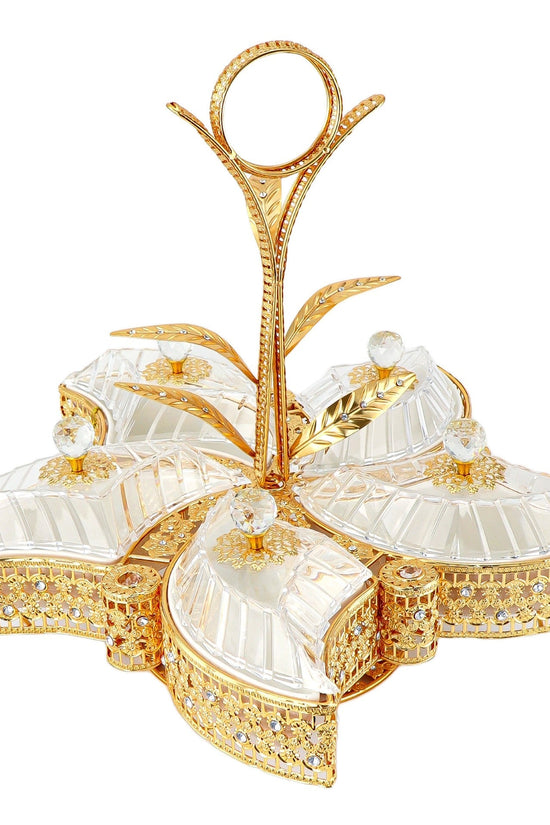 Elegant Gold Clamshell Serving Tray Durane E0483C 55 x 46 cm