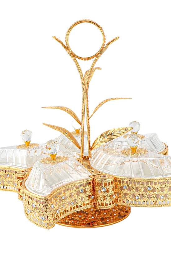 Elegant Gold Clamshell Serving Tray Durane E0483C 55 x 46 cm