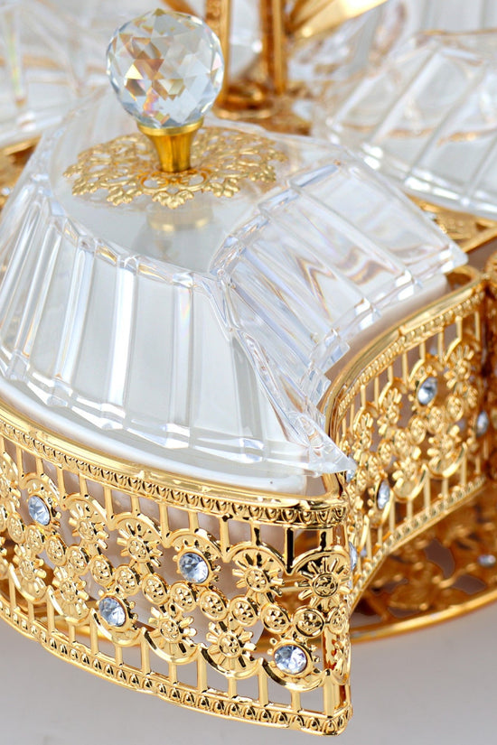 Elegant Gold Clamshell Serving Tray Durane E0483C 55 x 46 cm