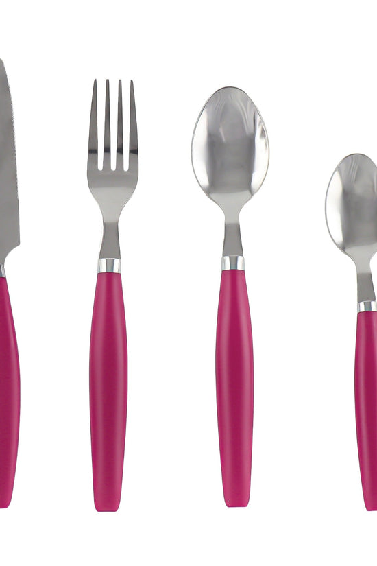 Premium SQ Durane Metal Cutlery Set 24Piece Purple Set