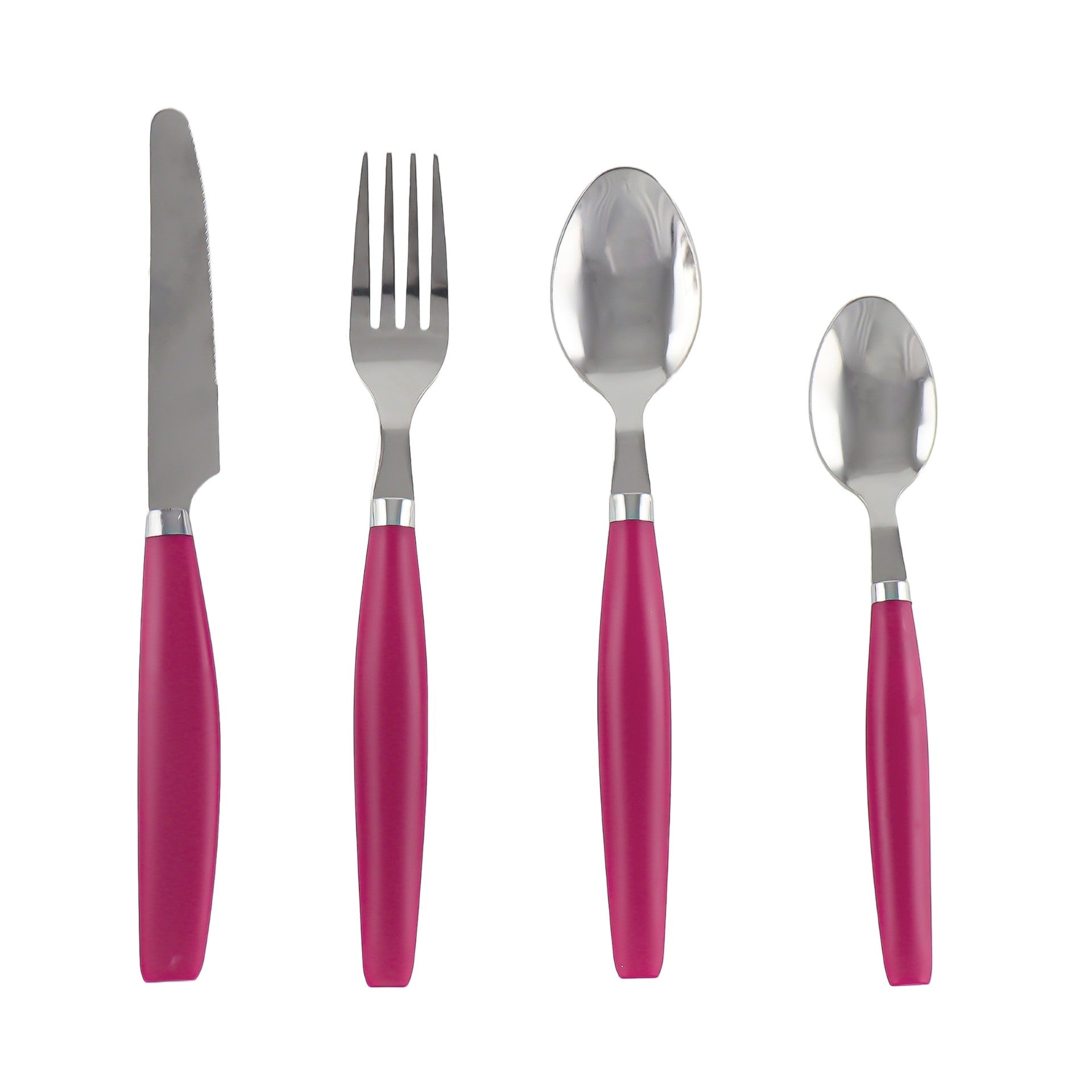 Premium SQ Durane Metal Cutlery Set 24Piece Purple Set