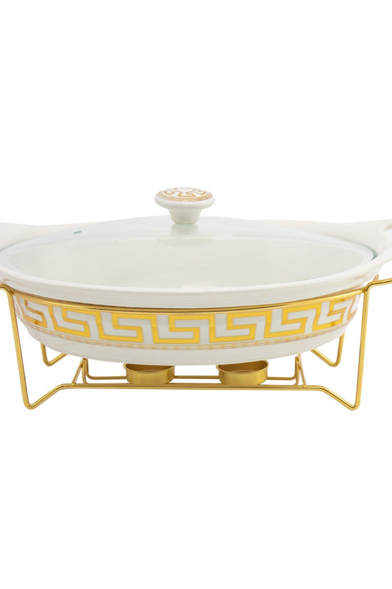 Elegant SQ Professional Durane Porcelain Chafing Dish Set