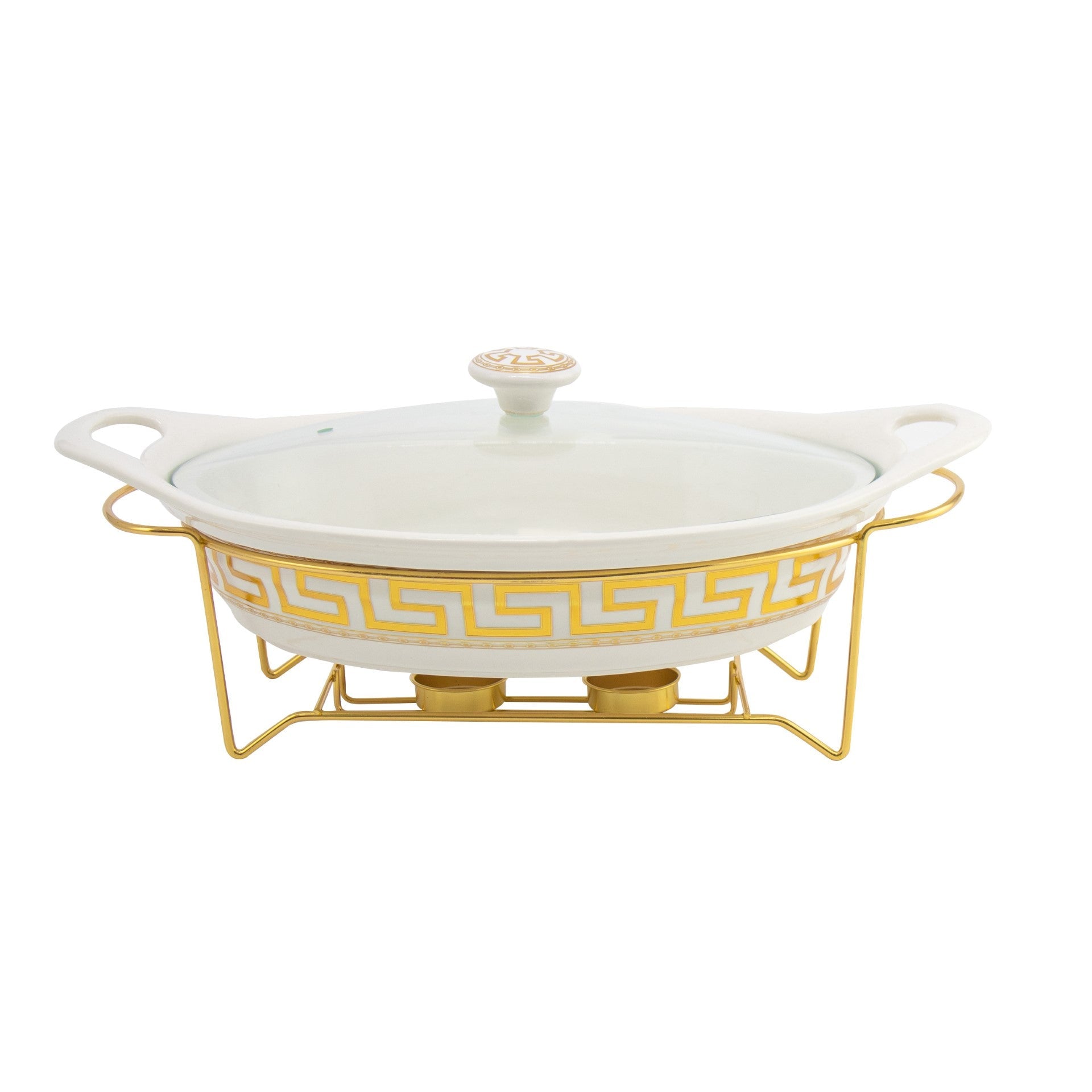 Elegant SQ Professional Durane Porcelain Chafing Dish Set