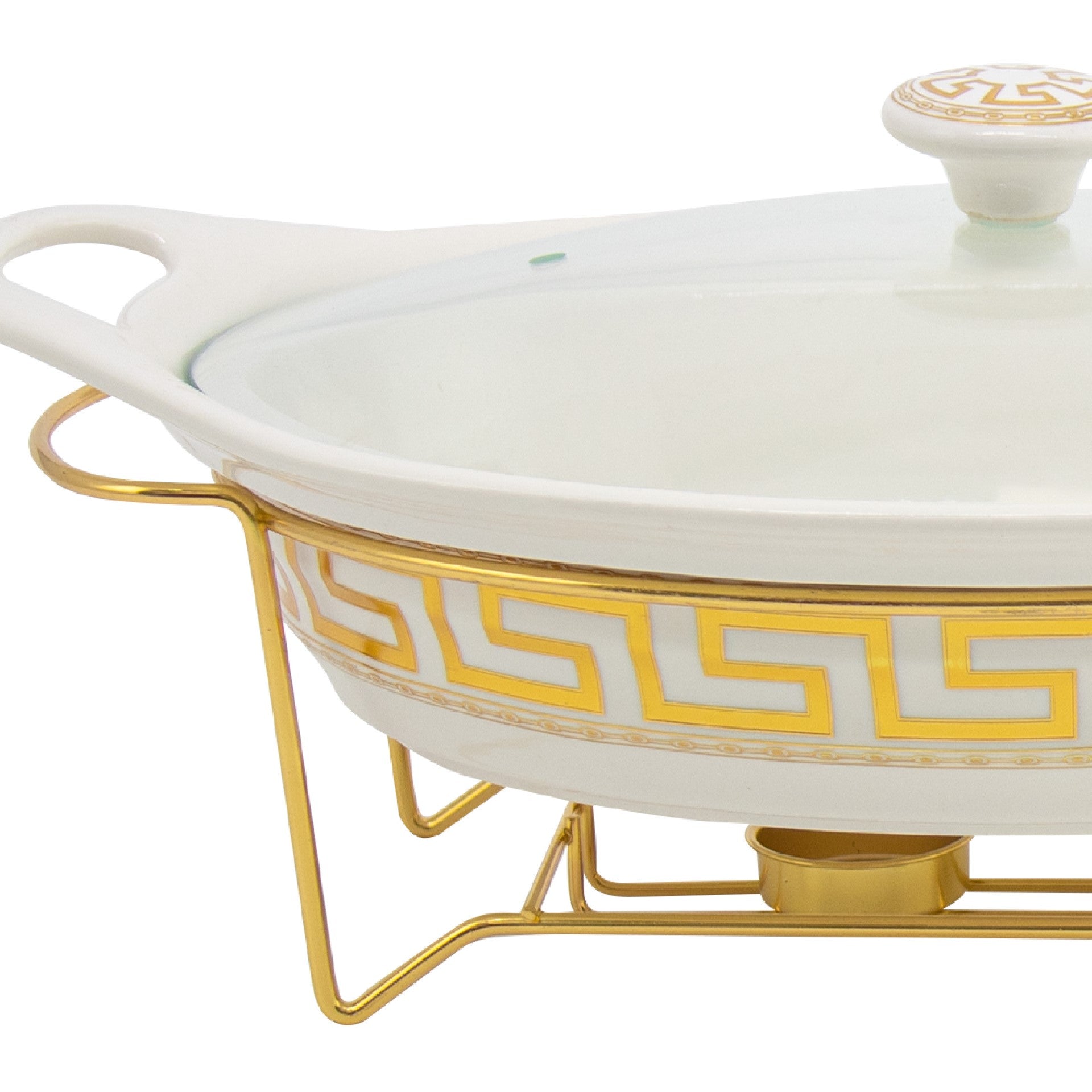 Elegant SQ Professional Durane Porcelain Chafing Dish Set