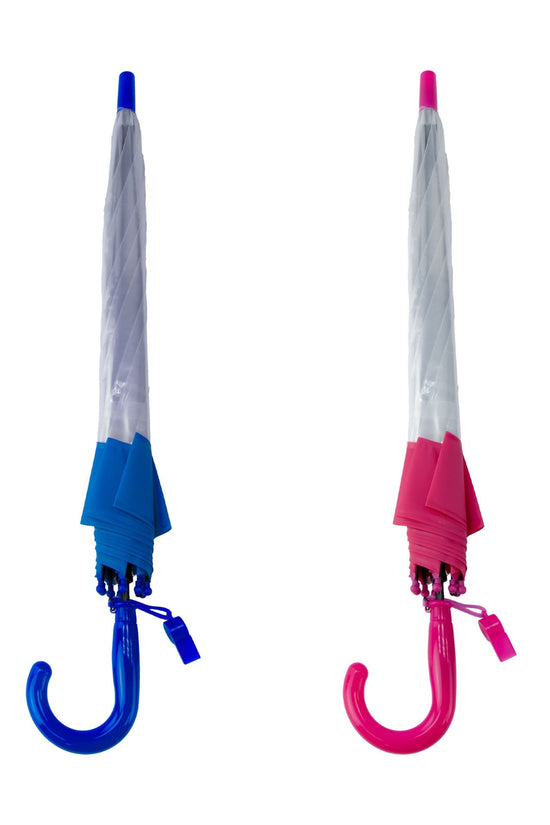 Durable Clear Kids Umbrella in Assorted Colors 485 cm