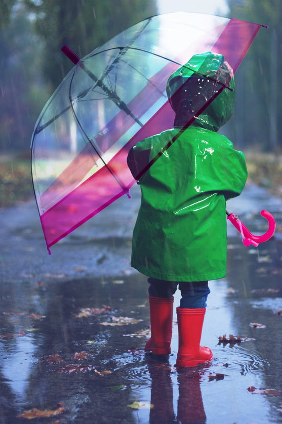 Durable Clear Kids Umbrella in Assorted Colors 485 cm