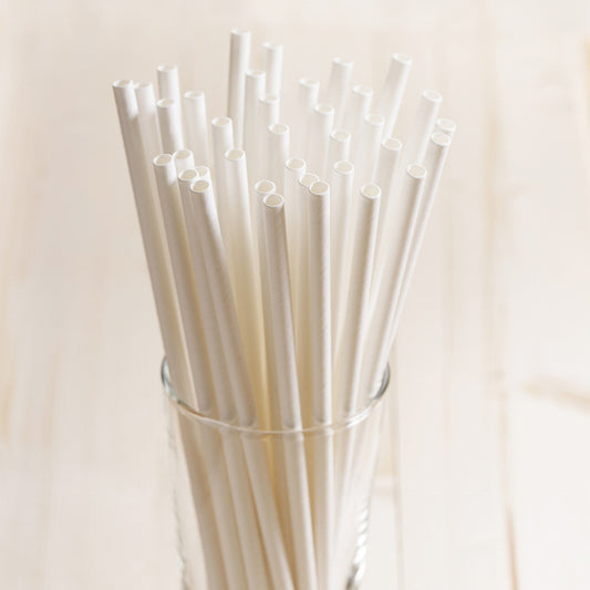 Durane Eco Paper Drinking Straws Pack of 100 6 x 197 mm