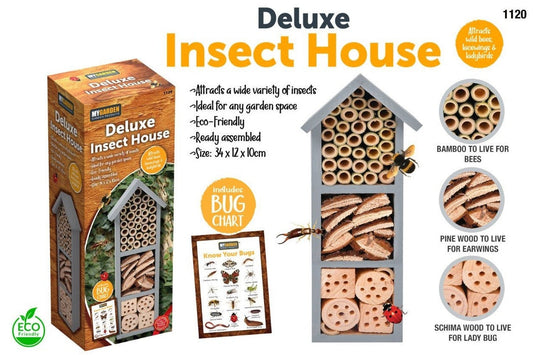 EcoFriendly Deluxe Insect Hotel Attract a Variety of Beneficial Insects