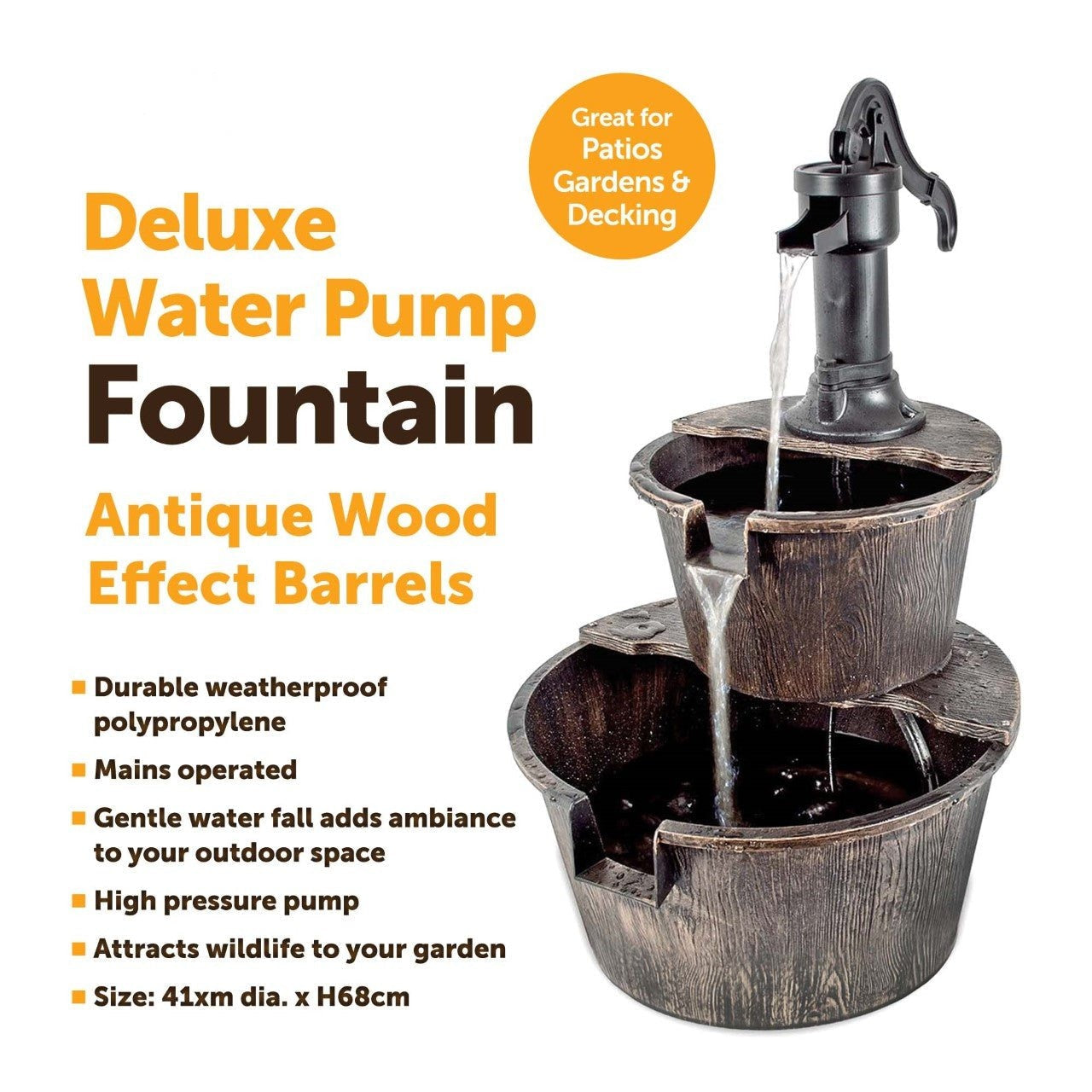 Elegant Deluxe Water Feature Fountain for Stunning Garden Decor