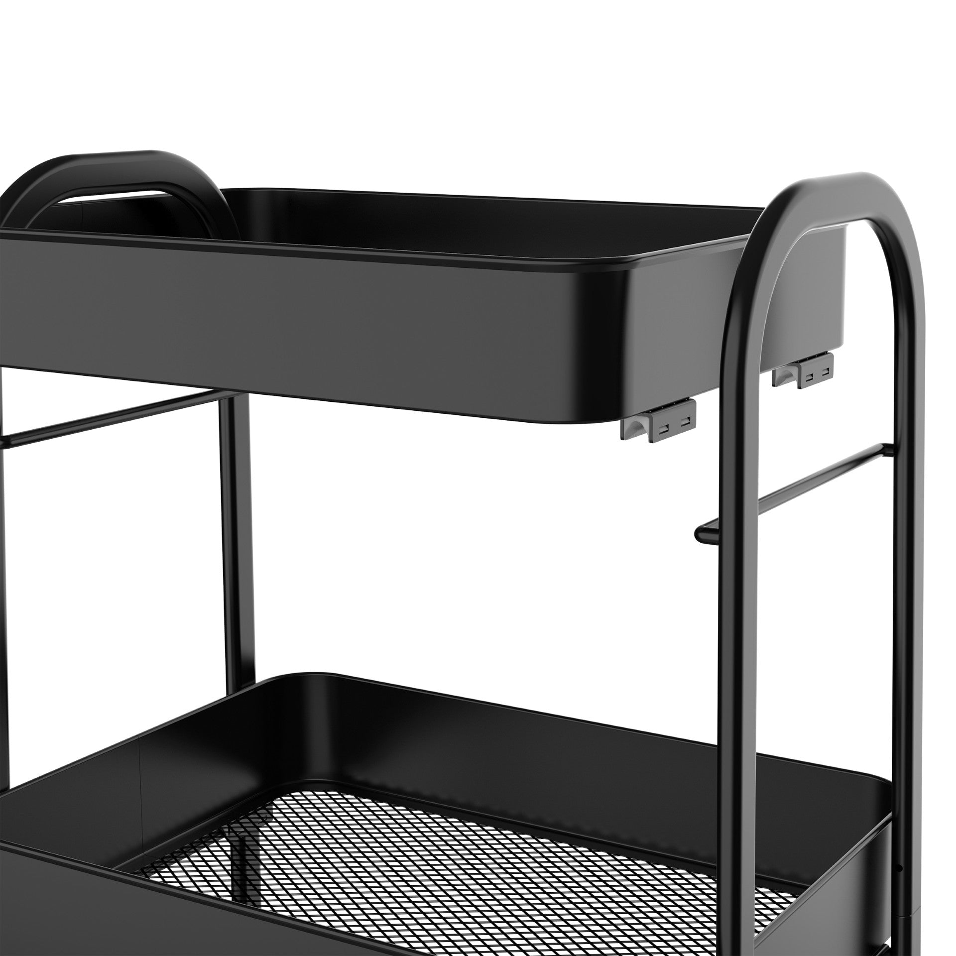 SQ Professional Durane Kitchen Trolley Storage Rack 3 Tier Organizer