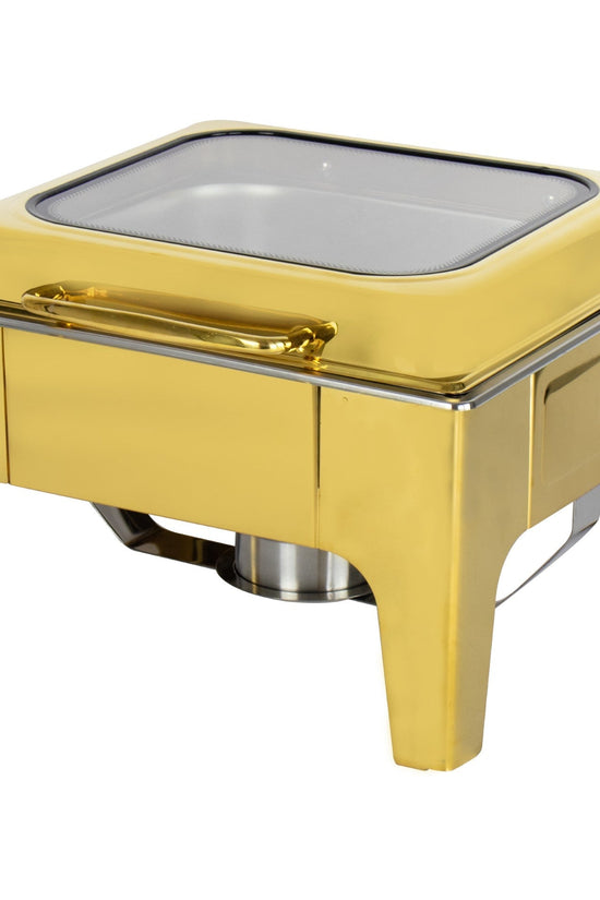 Elegant Gold Square Chafing Dish 6L Capacity