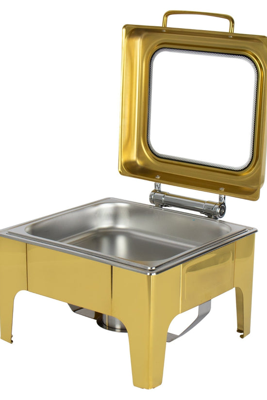 Elegant Gold Square Chafing Dish 6L Capacity