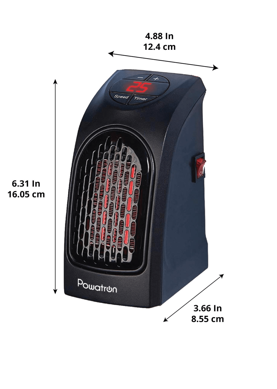 DGI Powatron Plug In Heater 400W Compact and Efficient Heating Solution