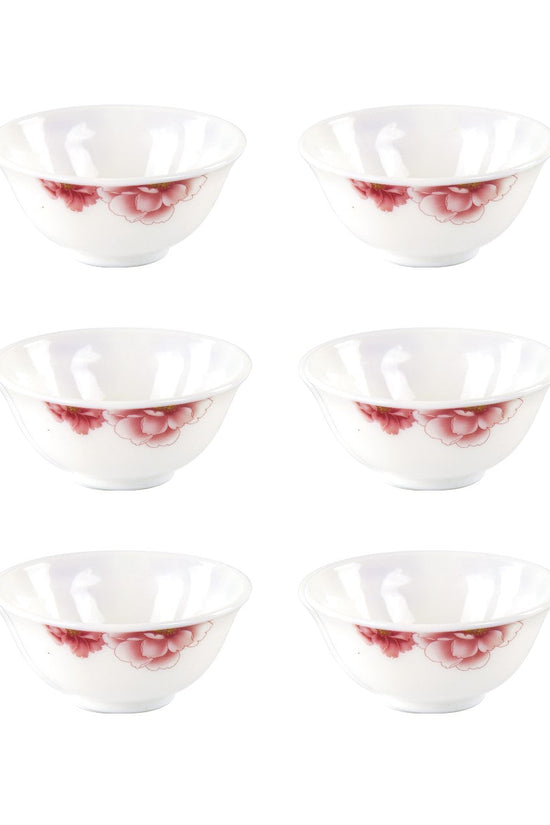 Elegant Opal Glass Snack Bowls Set of 6 10x4cm