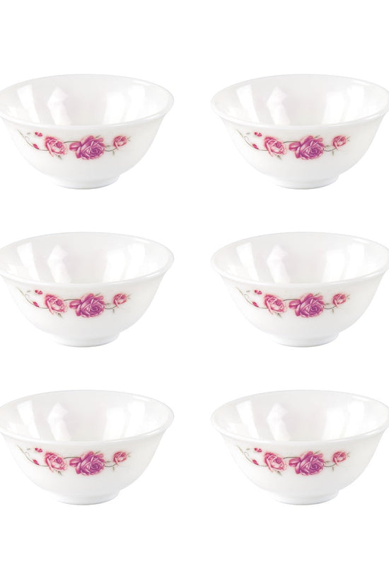 Elegant Opal Glass Serving Dish Snack Bowl Set Set of 6