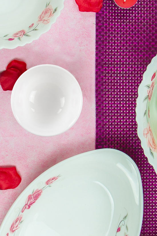 Elegant Opal Glass Serving Dish Snack Bowl Set Set of 6