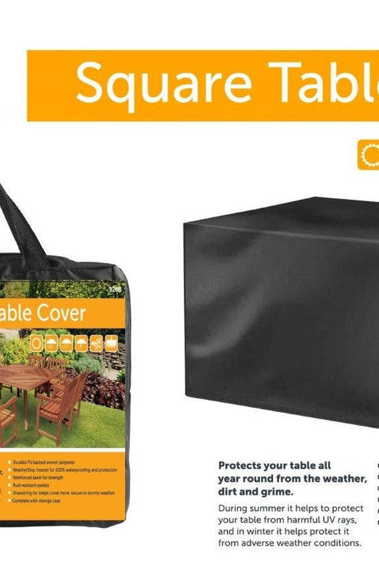 Durable Garden Woven Table Cover 126x126x74cm