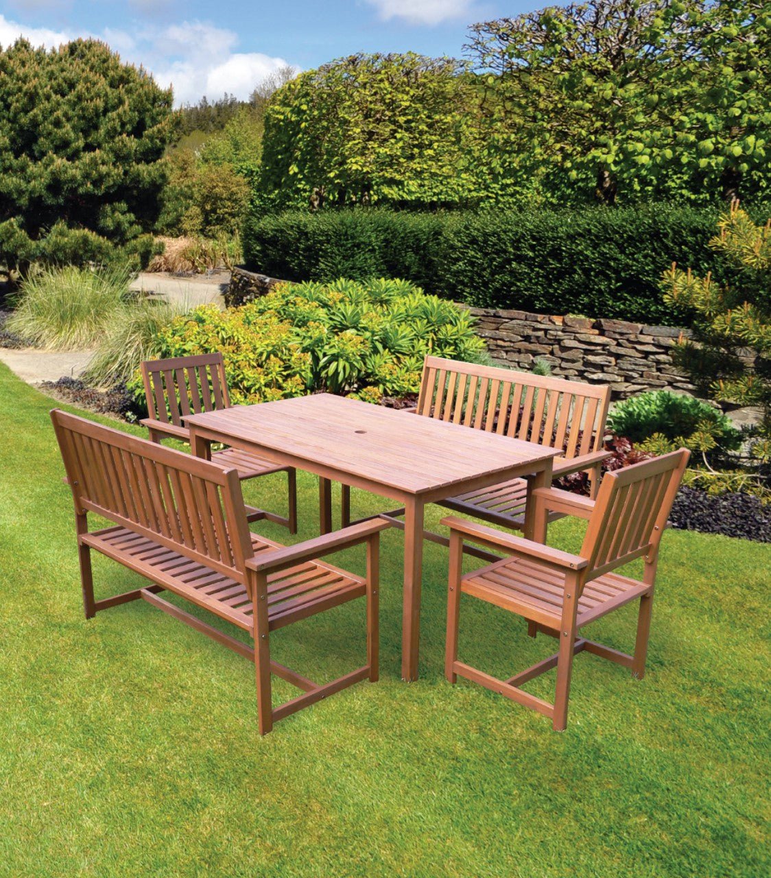 Waterproof Woven Square Garden Table Cover 270 x 180 x 89cm
