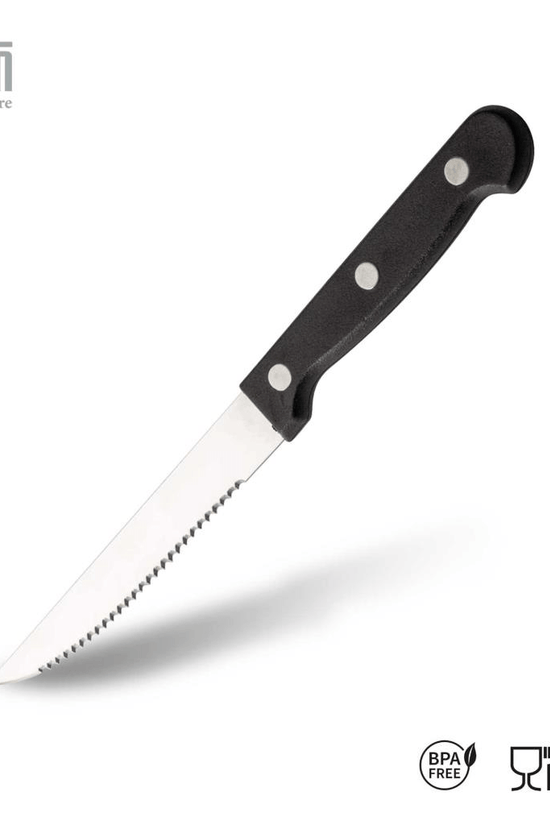 Premium Stainless Steel Serrated Steak Knives Set of 6