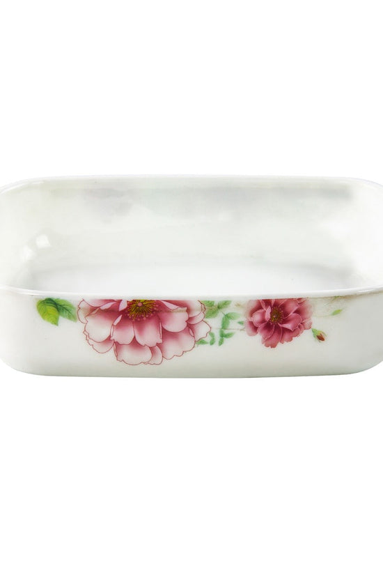 Elegant Opal Glass Laura Serving Dish Snack Bowl 20x20x4cm