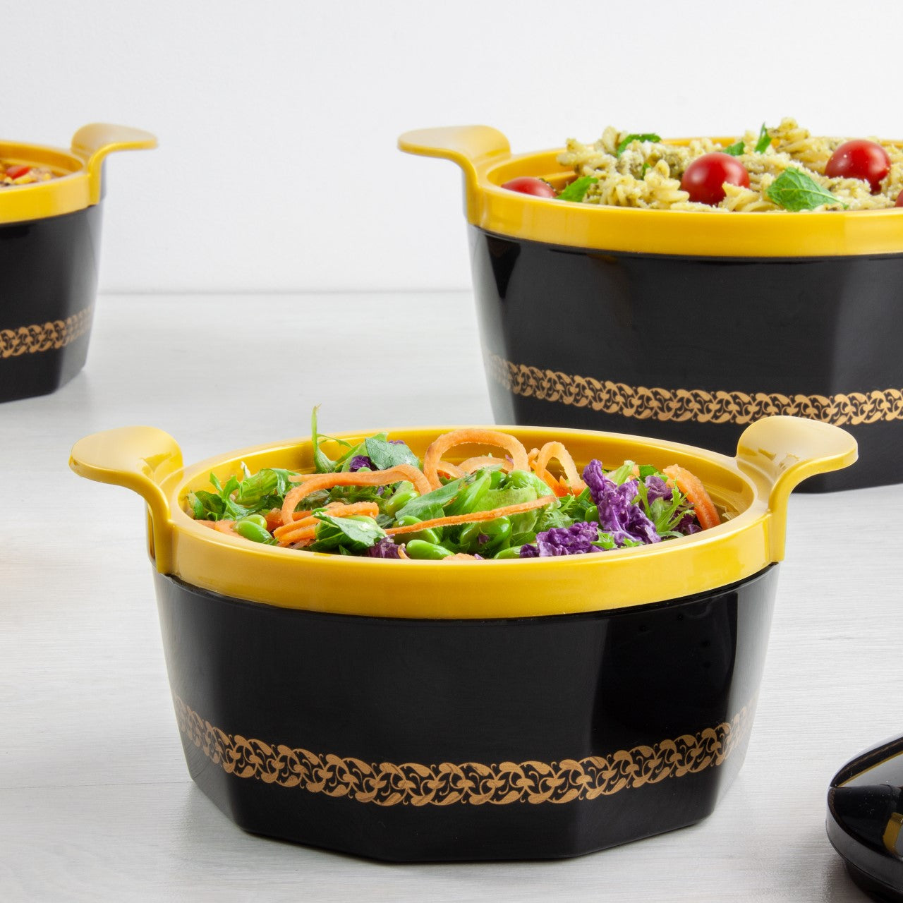 SQ Professional Fionna Hot Pot Set of 3 Black